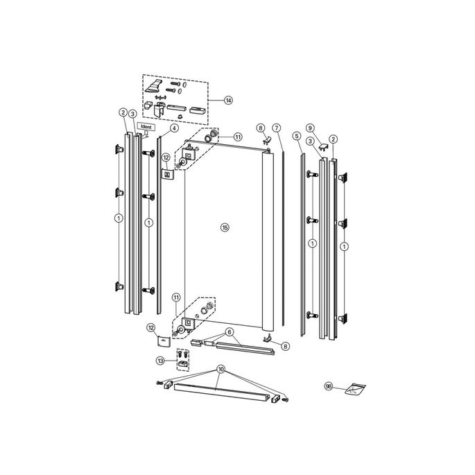 Huppe 1002, 054213 Schwellerprofil *nicht mehr lieferbar*