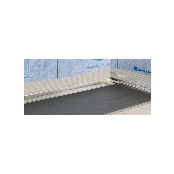 Blanke Aqua Deko 622280B24125 (8538) Dichtungsprofil für Dachrinne 1250x24mm Edelstahl gebürstet
