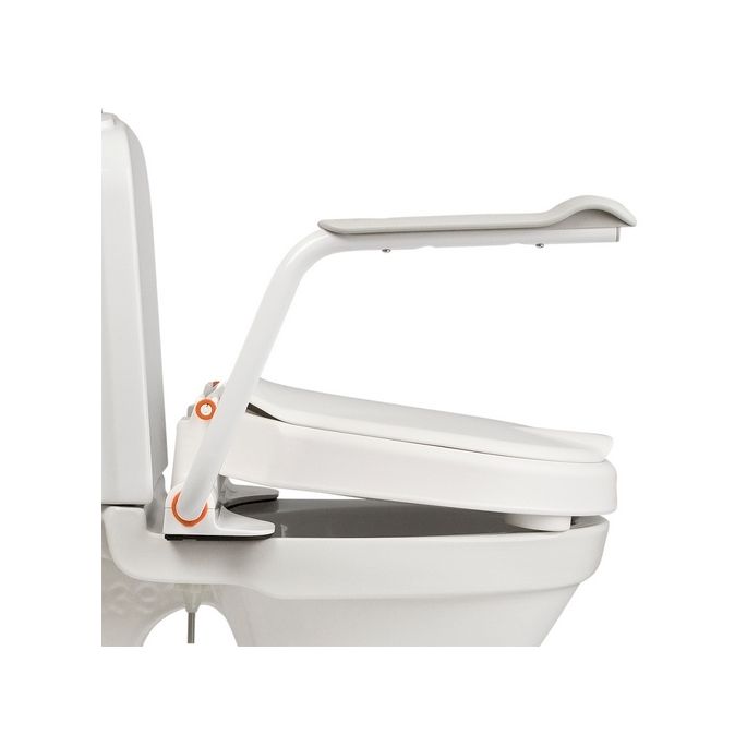 Etac Hi-Loo 803013172 toilet riser with lid 10cm and armrests white