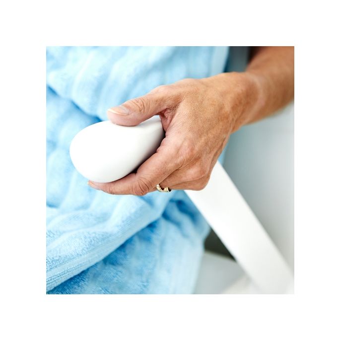 Etac Relax 81703040 Duschsitz mit Armlehnen und Stützfüßen weiß