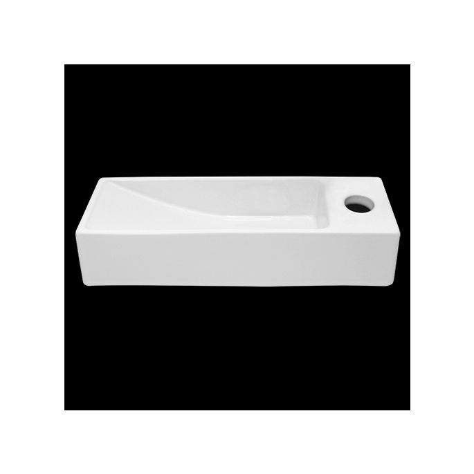 San4U 2501501 One Pack Queen (rechts) fonteinset wit keramiek/ nikkel RVS look