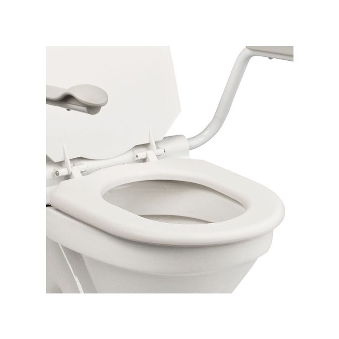Etac Supporter 803031122 toilet seat with lid and armrests white