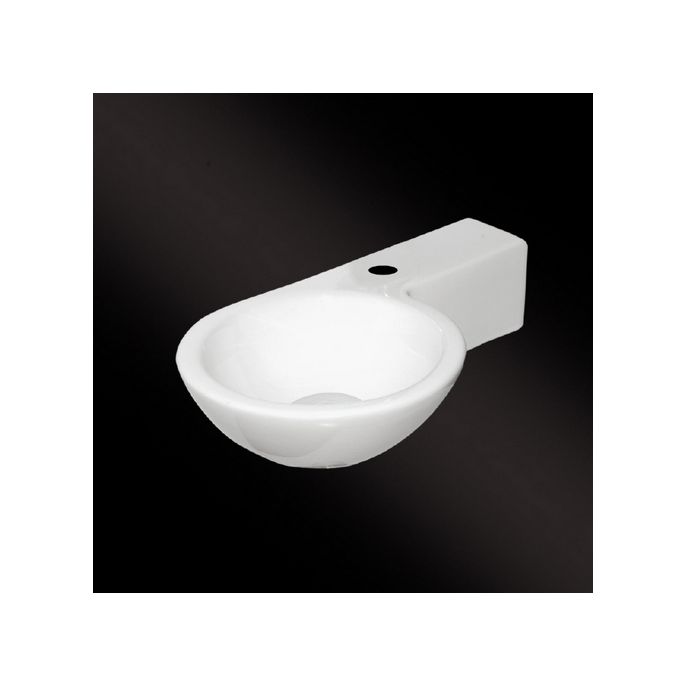 San4U 2506035 One Pack Step (rechts) Handwaschbecken set weiß Keramik/ Chrom