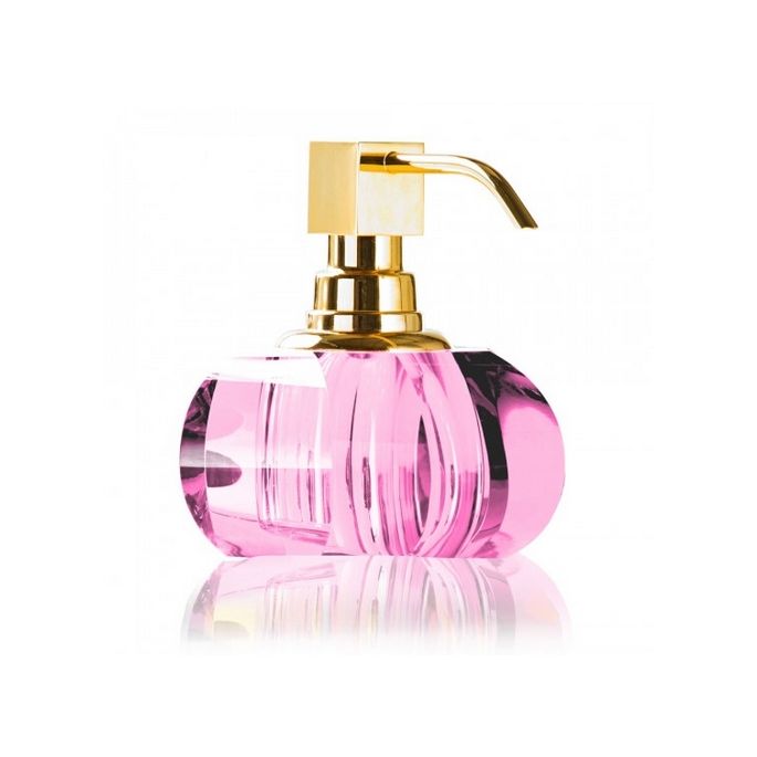 Decor Walther Crystal 0924461 KR SSP soap dispenser (gold pump) Pink Crystal