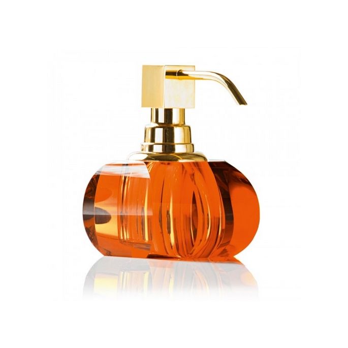 Decor Walther Crystal 0924481 KR SSP soap dispenser (gold pump) Amber Crystal