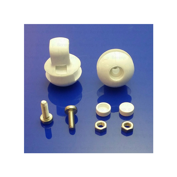 Sealskin Duka 3000 Laufwagen-Set (2 x unten) für Viertelkreis-Schiebetüren, weiß *nicht mehr lieferbar*