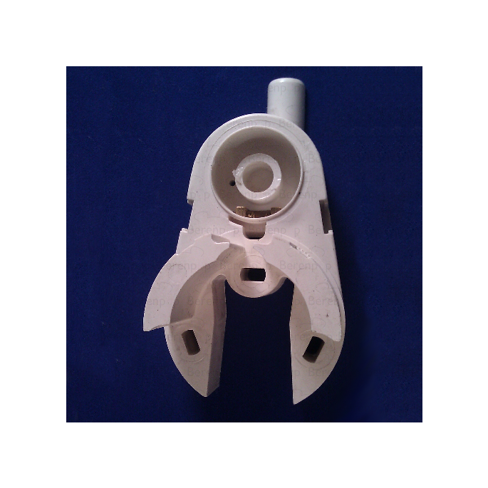 PDPlan Cristal Scharnierfuß (ohne Rohrhülse) links, weiß *nicht mehr lieferbar*