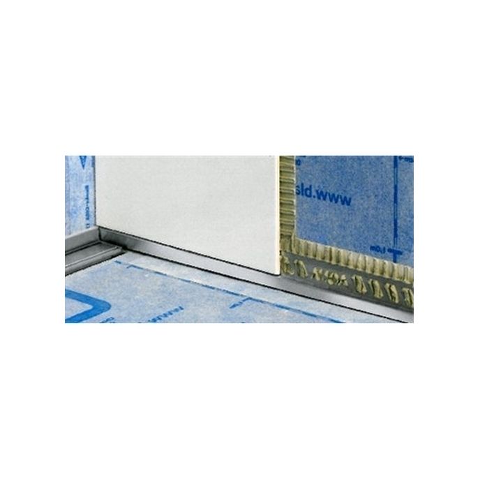 Blanke Aqua Keil Wand 8452856100R afsluitprofiel 980x10x24mm rechts mat zwart