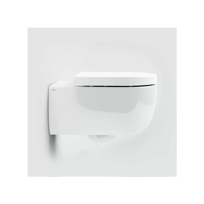 Clou Hammock CL0401060 Rimless 56cm wandtoilet met toiletzitting glanzend wit