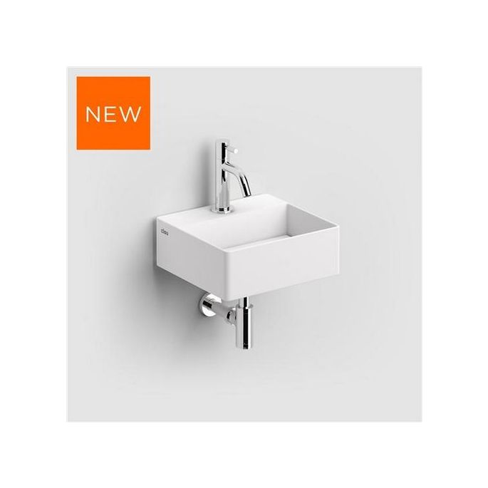 Clou New Flush 1 CL031341002 fontein 28x27cm met vlakke afvoerplaat aluite wit
