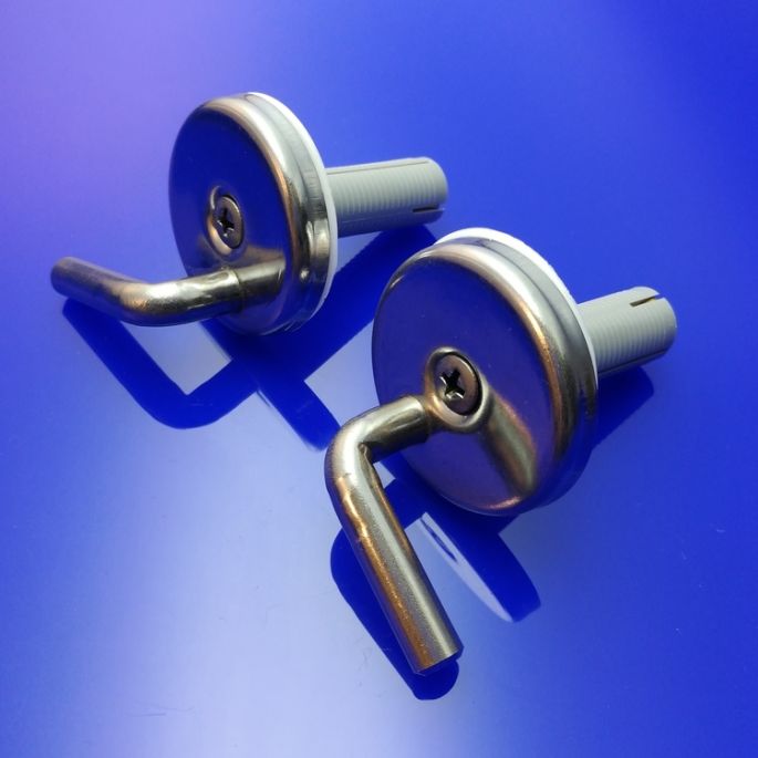 Duravit Duraplus Compact 0061181000 scharnierset voor toiletzitting Duraplus Compact 006681