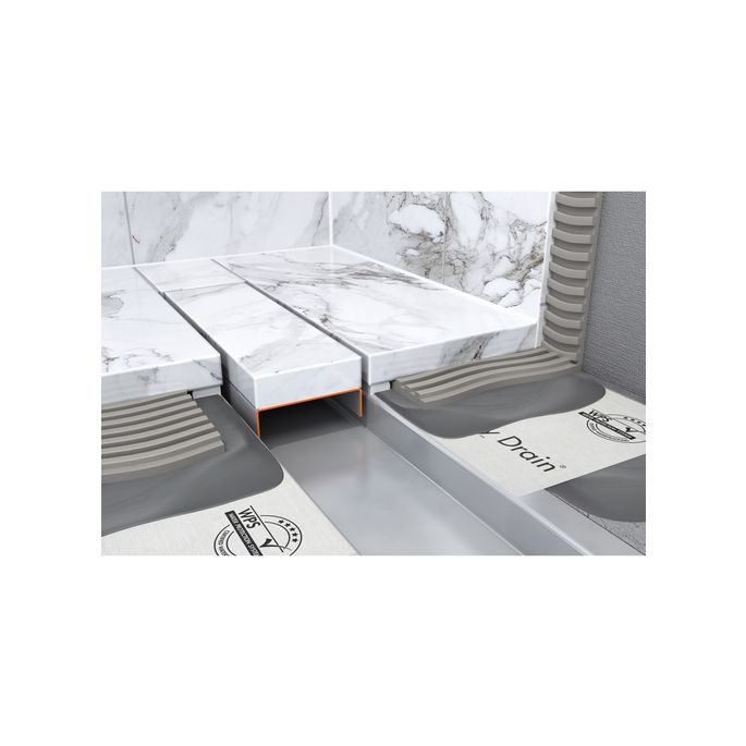 Easy Drain Compact 50 Modulo Stone EDM1NAT70050 Duschrinn 70cm Seitenauslauf