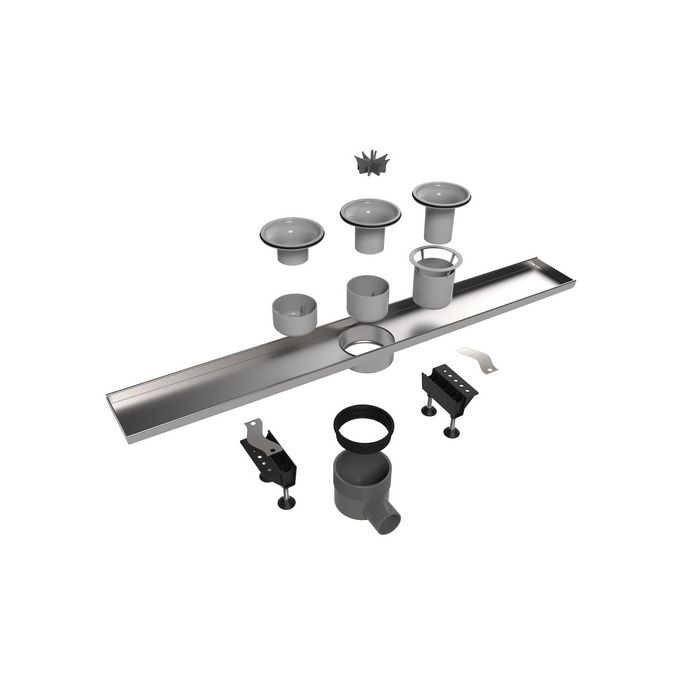 Easy Drain Multi Einbauteile EDMI900 Duschrinn 90cm Seitenauslauf (ohne Abdeckung)