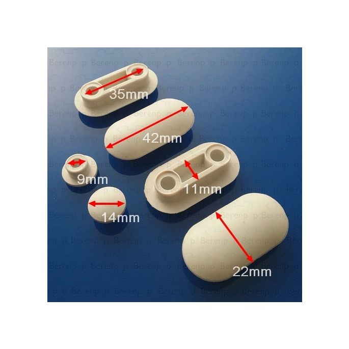 Geberit 598111000 buffers rond en ovaal