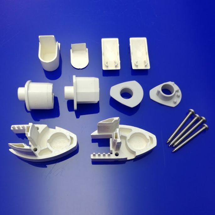 Provex Vario 1232SA30F hinge set white RAL 9010 (without elevator system)