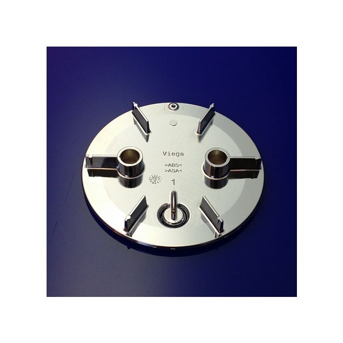 Viega Domoplex 649975 Abdeckplatte für Dusche Siphon ø90mm chrom