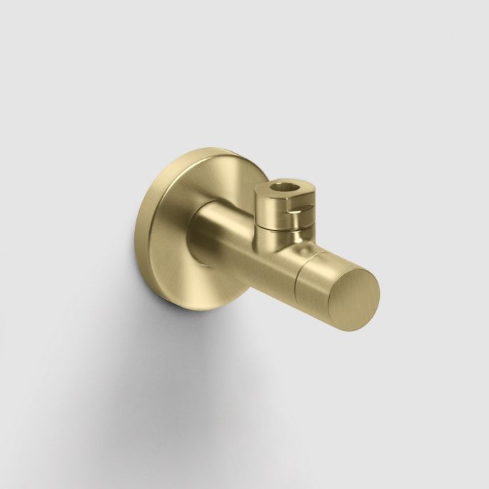Clou Marathon 2 HIMA2102782 design angle stop valve gold brushed PVD