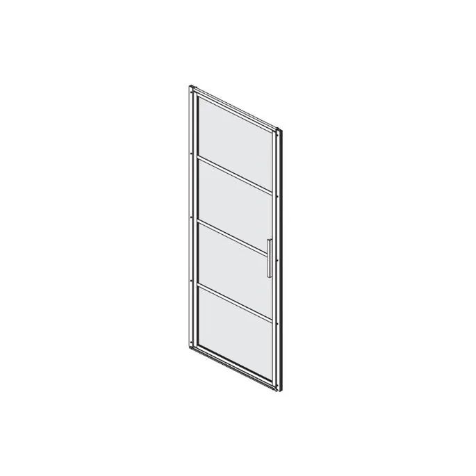 Sealskin Soho SOHO/SW/80/HRZLKSTRP/KF horizontale lekstrip 712mm zwart (korte flap)
