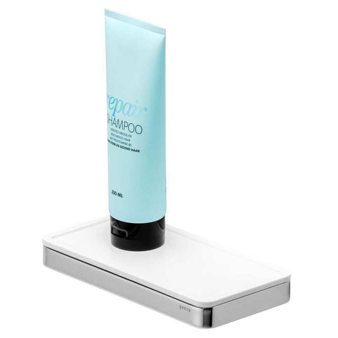 Geesa Gestell 918804-02 Ablag universal 21 cm chrom/ weiß