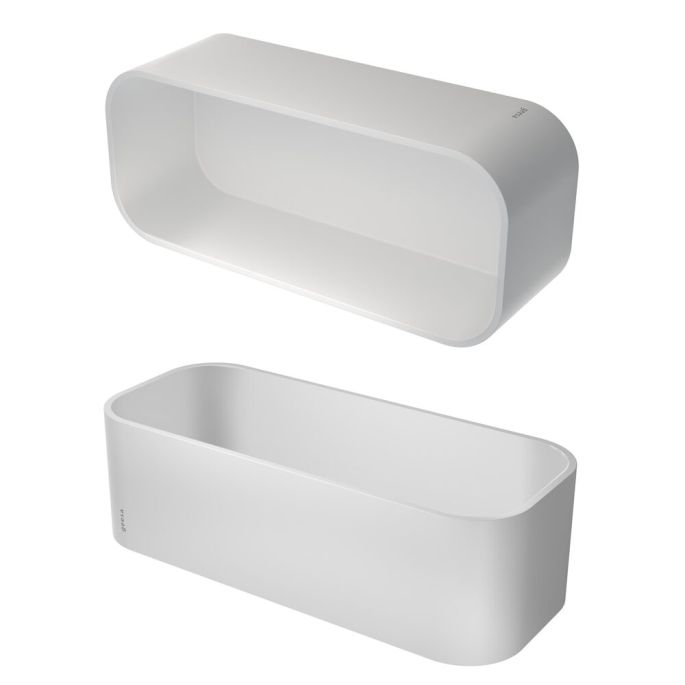 Geesa Frame 918901-01 douchemand/ planchet 25 cm wit