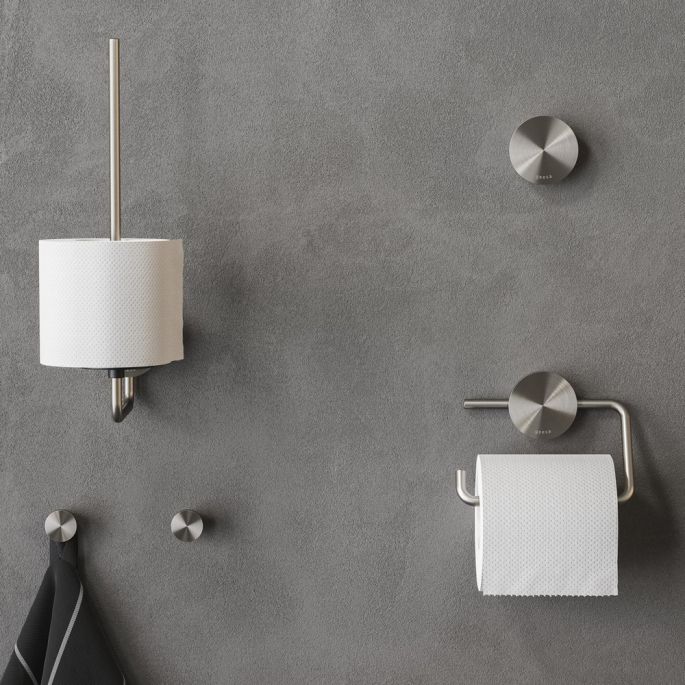 Geesa Opal Brushed Stainless Steel 917245-05 handdoekhaak groot RVS geborsteld