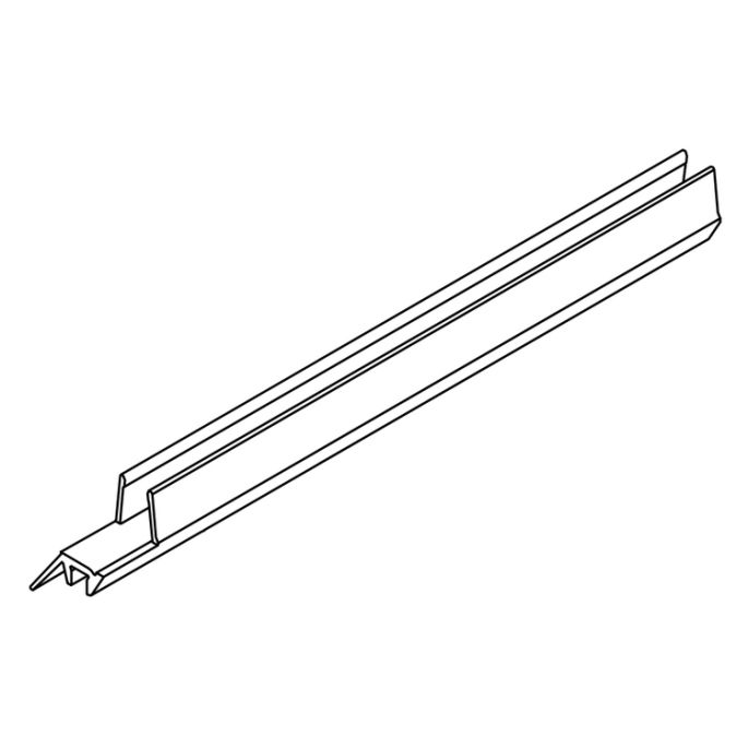 HSK E100058-8-2 horizontaal afdichtingsprofiel 100cm, 8mm