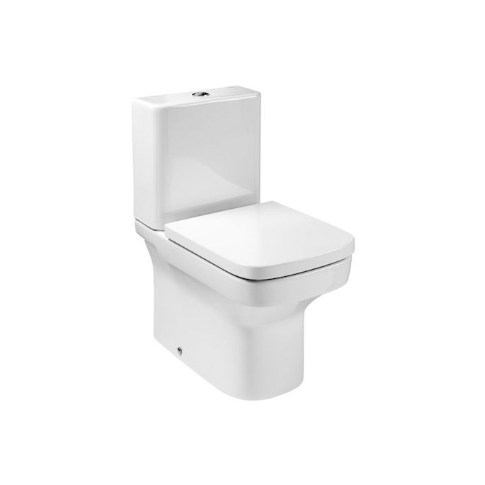 Roca Dama Compact A80178C004 toiletzitting met deksel wit