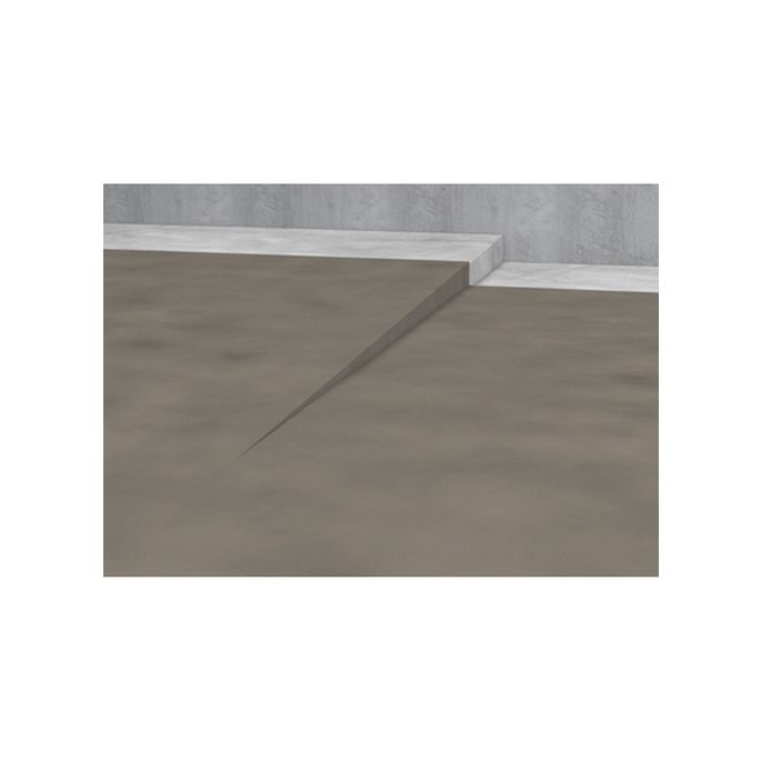 Blanke Aqua Keil 7552840110L afschotprofiel douchevloer 1480x11x32 links RVS verchroomd