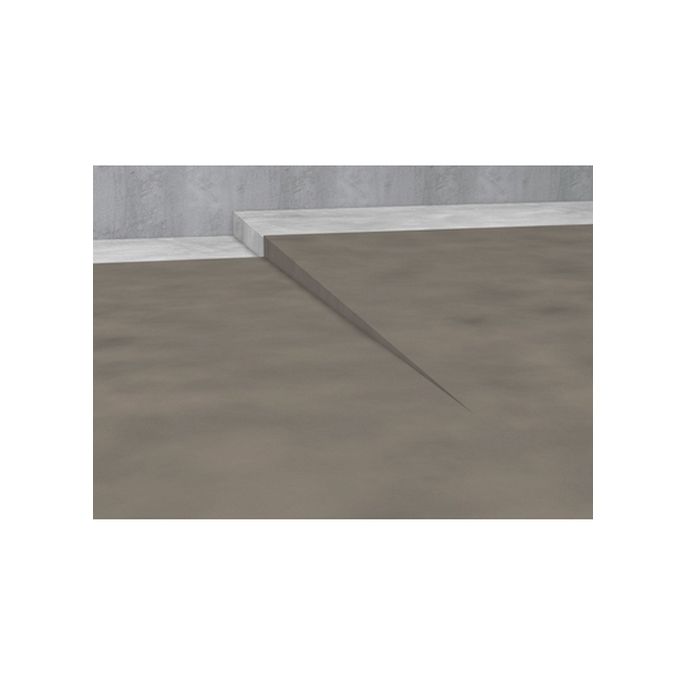 Blanke Aqua Keil 8442856125R afschotprofiel douchevloer 2000x12,5x40 rechts mat zwart