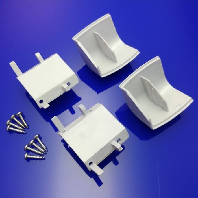 Koralle S300 2536540 (2537968 / L41990) set hoek kapjes grijs