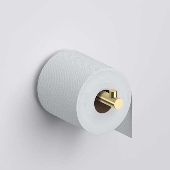 Clou Kaldur CL/09.05031.82 toiletrolhouder zonder klep goud geborsteld PVD