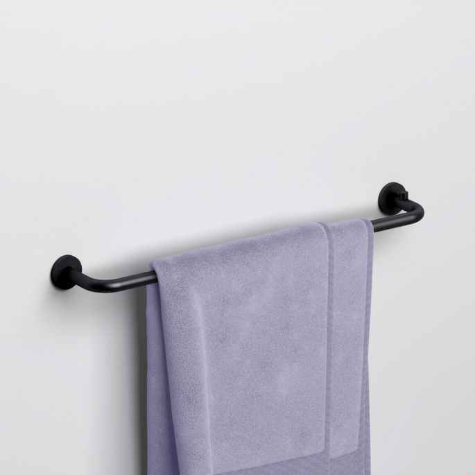 Clou Kaldur CL/09.05051.21 handdoekrek 45cm mat zwart