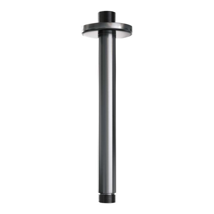 Brauer Carving 5-GM-144 thermostatische inbouw regendouche 3-weg omstelling SET 48 gunmetal geborsteld PVD