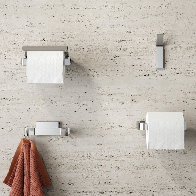 Geesa Craft 911509-02 toiletrolhouder zonder klep chroom