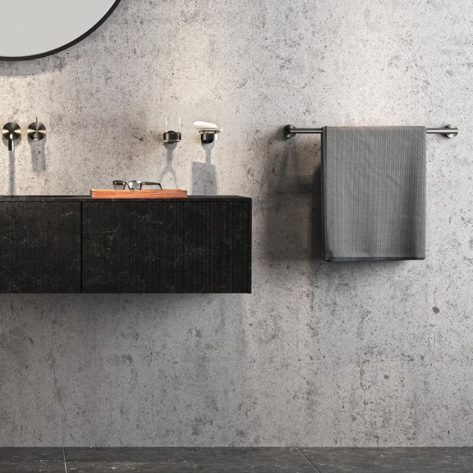 Geesa Nemox Brushed Metal Black 916503-09 soap holder black metal brushed