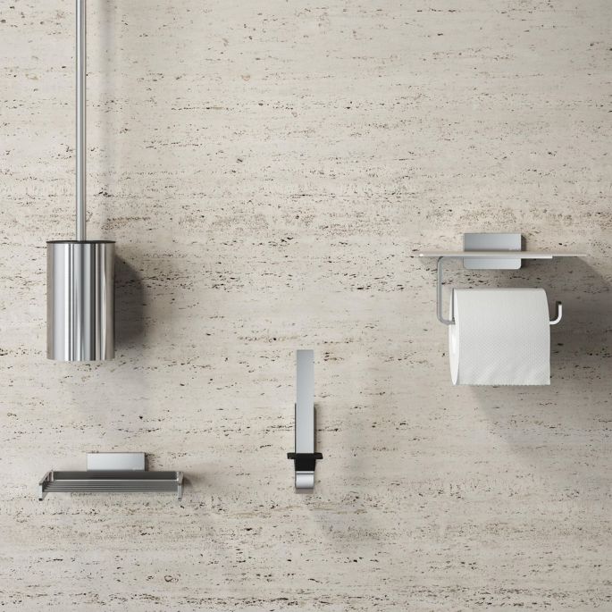 Geesa Craft 911511-02 toiletborstel met houder muurbevestiging chroom