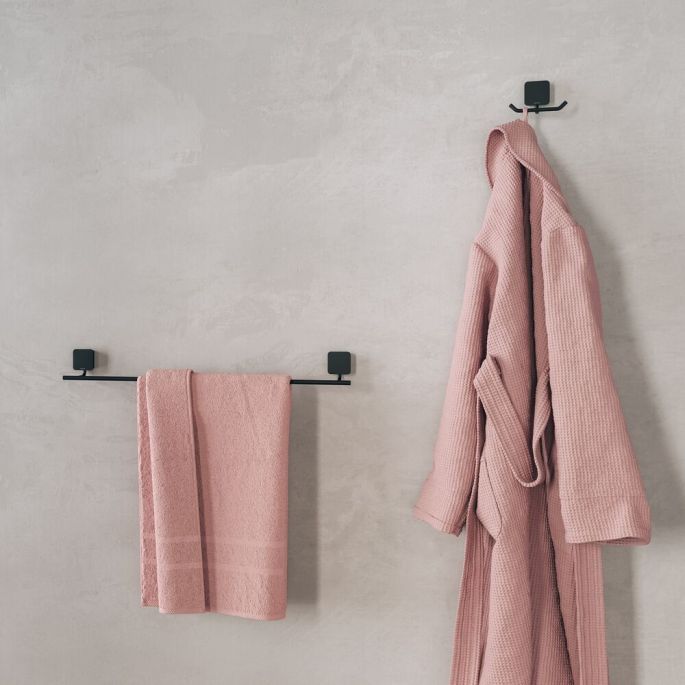 Geesa Topaz Black 917915-06-A handdoekhaak dubbel zwart