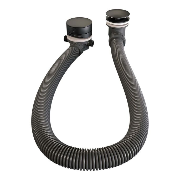 Brauer Edition 5-S-209 thermostatische inbouw badkraan met drukknoppen SET 04 mat zwart