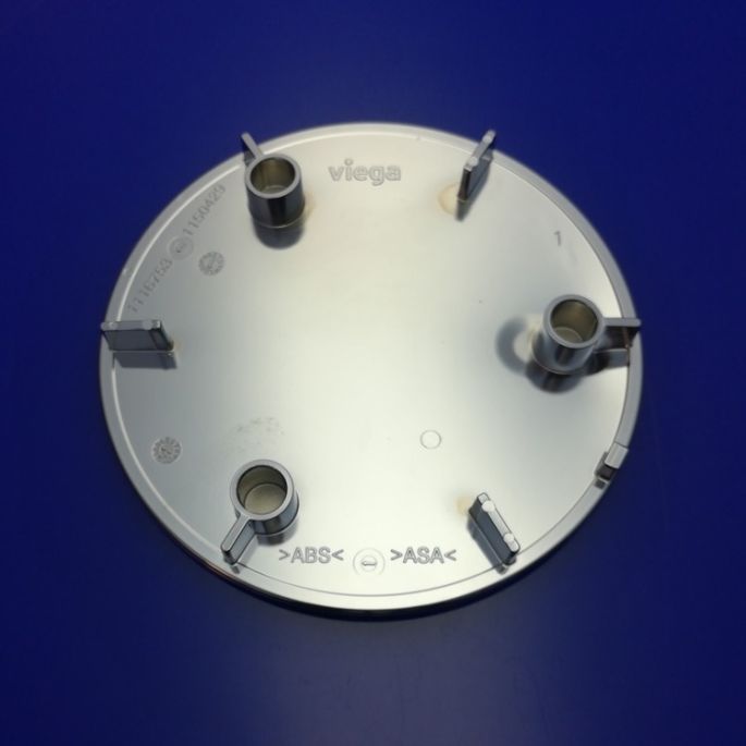 Viega Tempoplex 850 081 Cover Plate for Shower Trap, 115 mm Diameter, Chrome