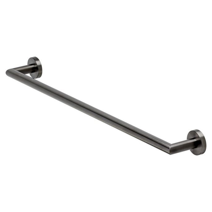 Geesa Nemox Brushed Metal Black 916507-09-60 wandhanddoekhouder 60cm zwart metaal geborsteld