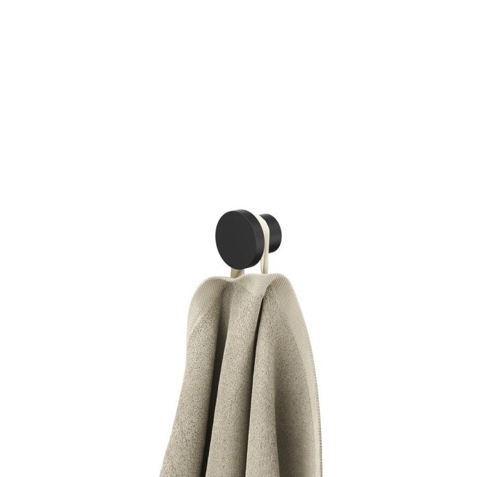 Geesa Opal Black 917213-06 handdoekhaak klein zwart