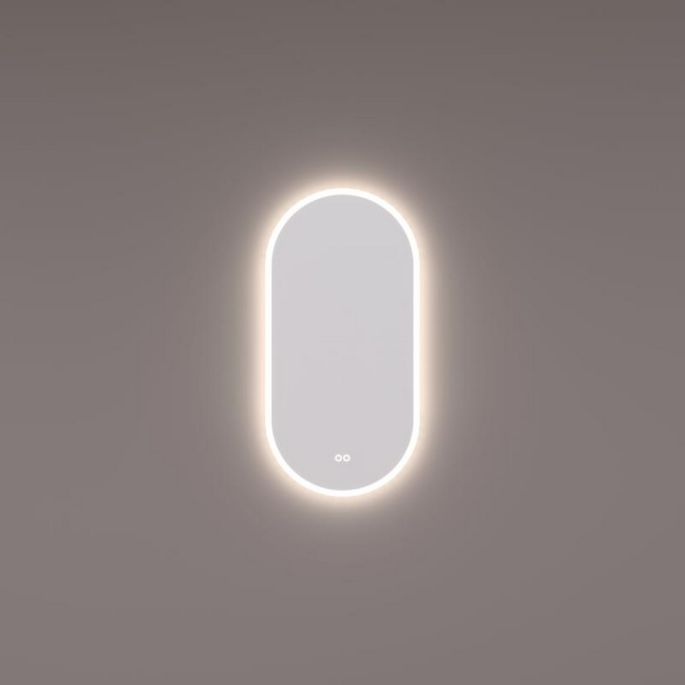 Hipp Design SPV 13920 KW mirror oval-straight with direct and indirect LED lighting all around 45x90x3cm