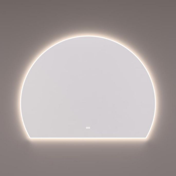 Hipp Design SPV SL 140 mirror sun-line with direct and indirect LED lighting all around, diameter 140 and 120W x 107H cm