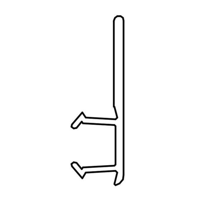 HSK E100066-8-1 verticaal afdichtingsprofiel 200cm (voor douchedeur zonder Softclose)