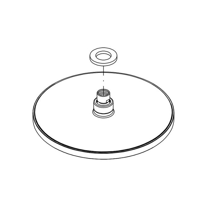 HSK Shower & Co! E98521-3-41 hoofddouche rond 250x8mm chroom