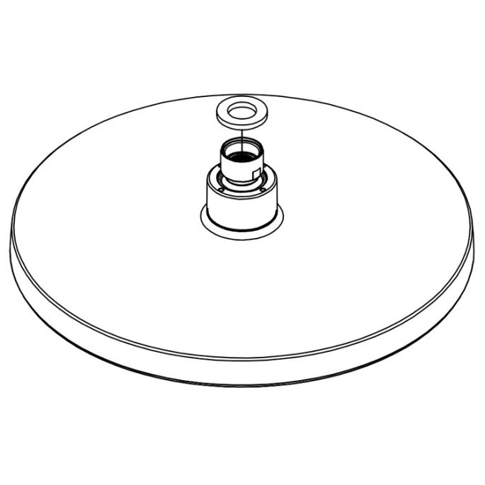 HSK Shower & Co! E98521-41-41 hoofddouche rond 250x18mm chroom