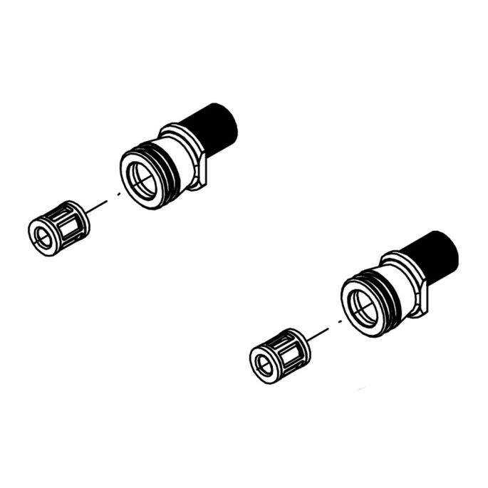 HSK Shower & Co! E98567-1 set S-koppelingen