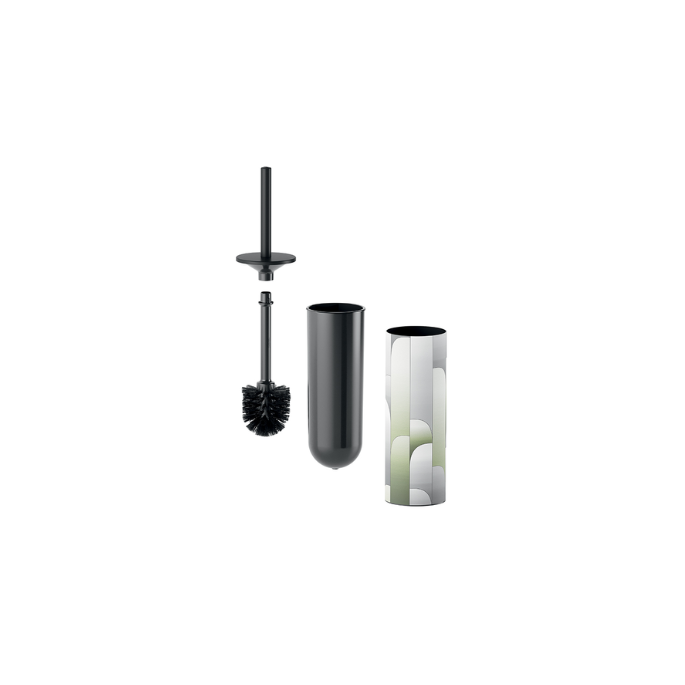 Inda MY Art Alto AV014BNE14Y toiletborstelgarnituur mat zwart
