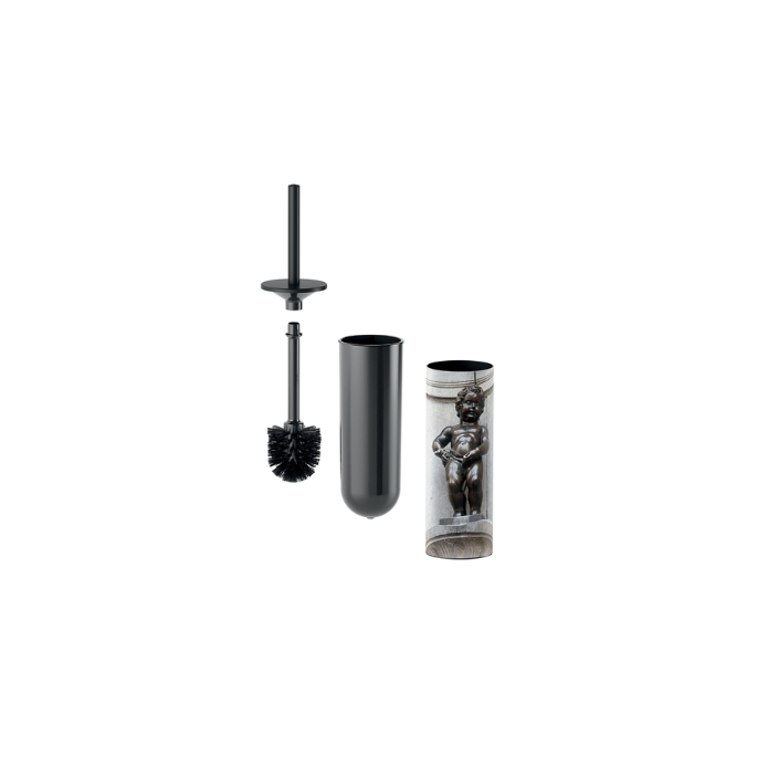 Inda MY Art Manneken AV014BNE17Y toiletborstelgarnituur mat zwart
