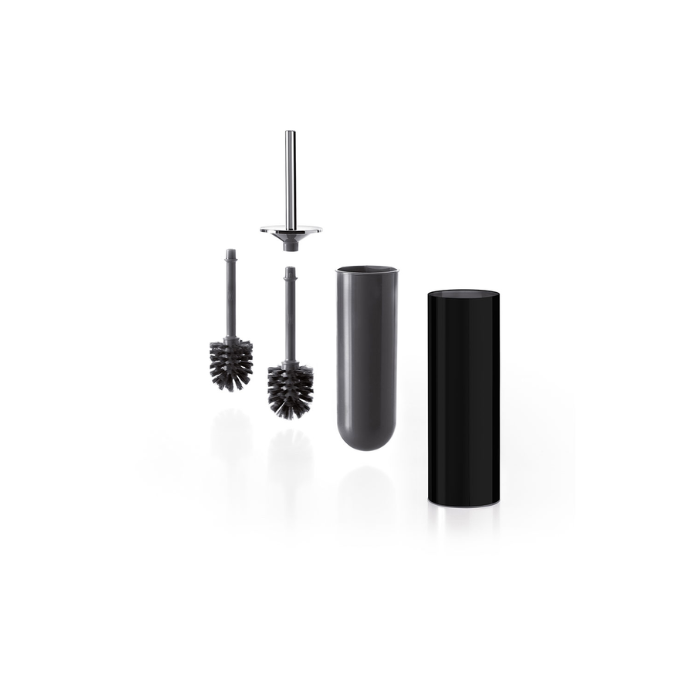Inda MY Love AV014BNC toiletborstelgarnituur mat zwart en chroom